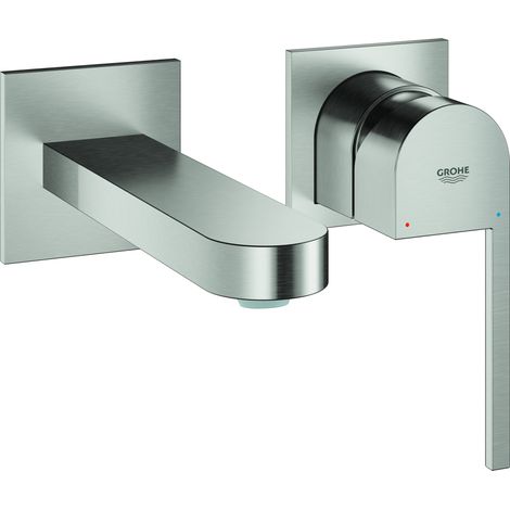 GROHE Plus Mitigeur lavabo 2 trous, saillie 146mm, montage (1/4)