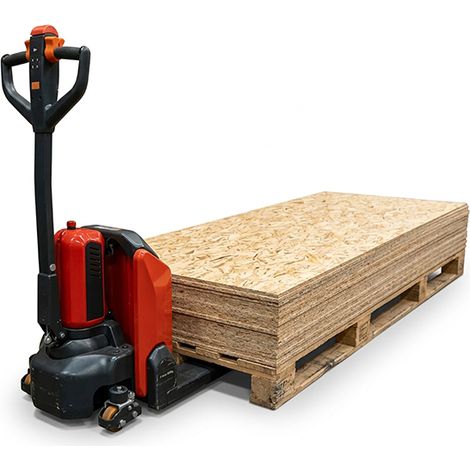 Transpalette électrique long - Fourches 1800x540 mm - Charge max 1.2T - Batterie lithium - Logistique - Industrie - Palettes longues - PTE20N-2000 (1/5)