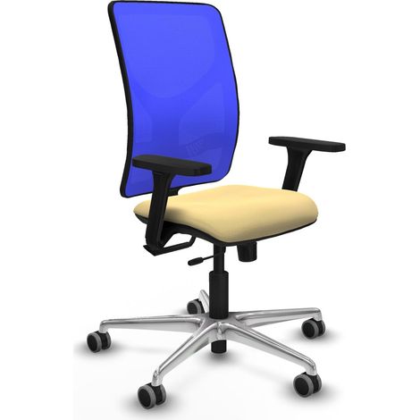 Sedia da ufficio piqueras y crespo Motilla crema pelle sintetica (1/2)