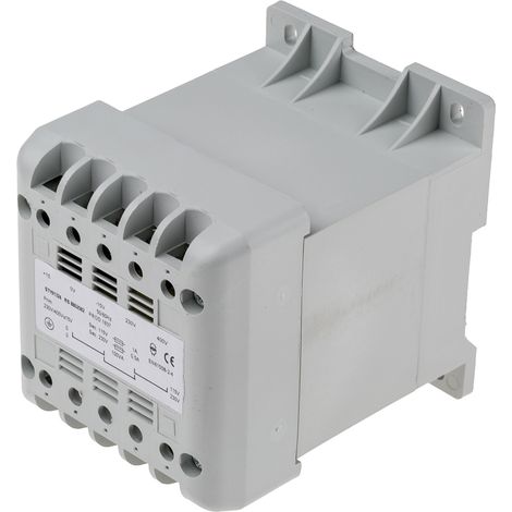 Transformateur rail DIN, Vin 400V c.a., Vout 115V c.a., 100VA ( Prix pour 1 ) (1/3)