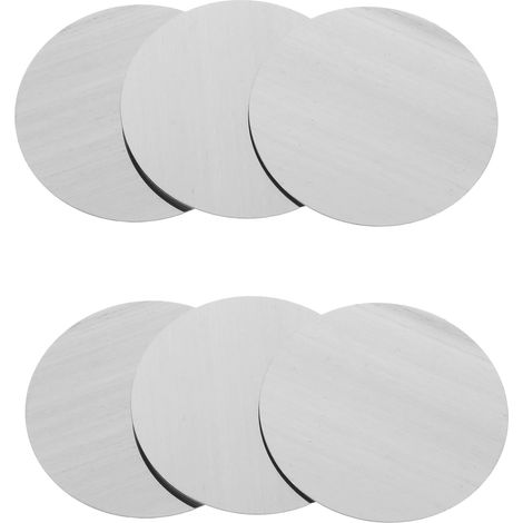 Pack de 30 plaques métalliques rondes en acier inoxydable auto-adhésives de 6 cm pour supports magnétiques de voiture Disques magnétiques fins compatibles avec les coques (1/5)