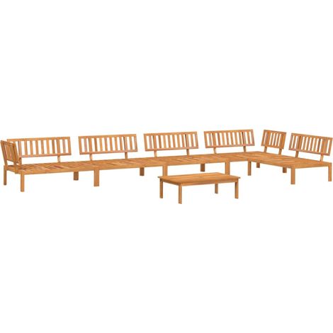 Maison Exclusive - Set Divano Pallet da Giardino 6 pz in Legno Massello di Acacia