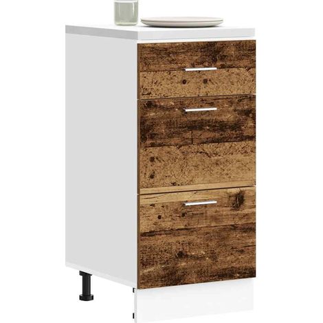 Unterschrank Lyon Altholz-Optik 40x46x81,5 cm Holzwerkstoff
