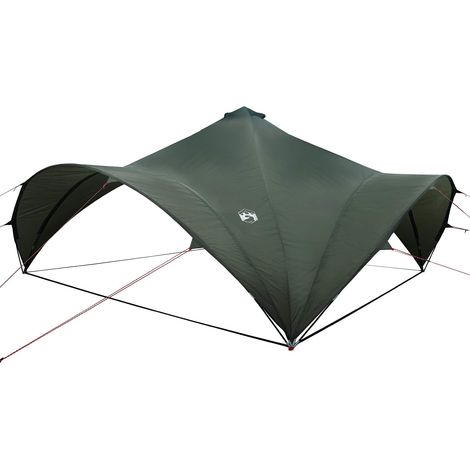 vidaXL Carpa de Fiesta con techo Verde ejército 600 x 600 x 400 cm (1/2)