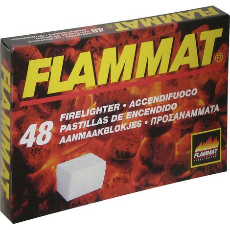 accendifuoco per stufe e caminetti flammat 48 cubetti