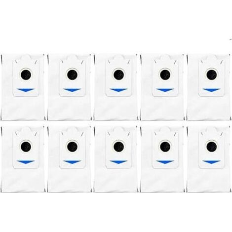 10 paquets d'accessoires compatibles avec l'aspirateur robot Ecovacs T30PRO/MAX : consommables, charbon actif et sacs à poussière stériles. (1/4)