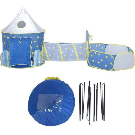 Tente de jeu Pop-Up pour enfants, avec piscine Tunnel, tissu en Polyester, maison de jeu pliable sur le thème des étoiles intéressantes pour l'intérieur et l'extérieur (1/5)