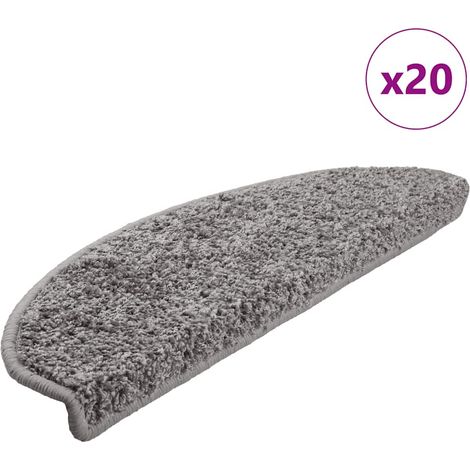 Stufenmatten 20 Stk. 65x21x4 cm Grau Halbrund Groß