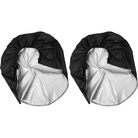 Housse De Pneu Camping-Car 2 Pièces Imperméable Anti-UV Protection Contre Saleté Et Urine pour Pneus 10.63-11.42 Pouces Remorque Voiture Camion SUV (1/5)