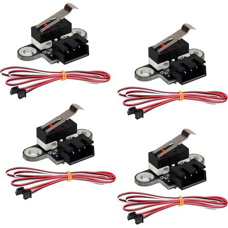 4 pièces CNC3018plus Accessoires de Machine de Gravure Interrupteur de Fin de Course mécanique Vertical Interrupteur de réinitialisation de Course Tactile Vertical (1/5)