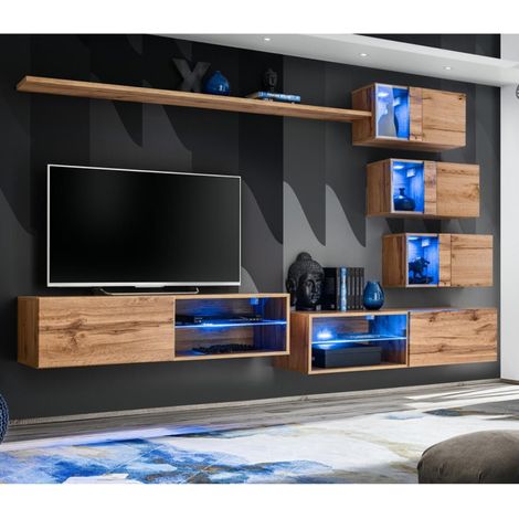 Ensemble Meuble TV "Switch XXIV" 250cm Naturel (1/4)