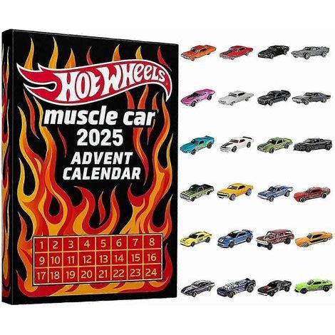 Calendrier de l'Avent 2025 Hot Wheels Muscle Cars : 24 jours de voitures miniatures (1/4)