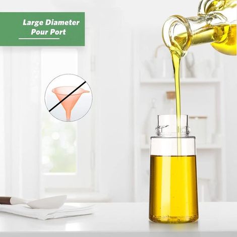 Spruzzatore per olio da 210 ml, spruzzatore per condimenti liquidi con pennello, spray per olio per barbecue, insalata, cucina (1/4)