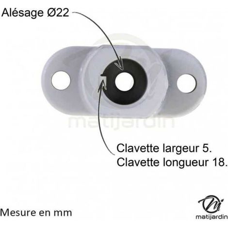 Support de lame, moyeu pour tondeuse MTD 7530484, 9530484 (1/5)