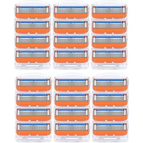 Lames De Rasoir - 24 Pièces - Compatible Rasoir Fusion 5 - Pour Homme - Recharges Rasoir (1/5)