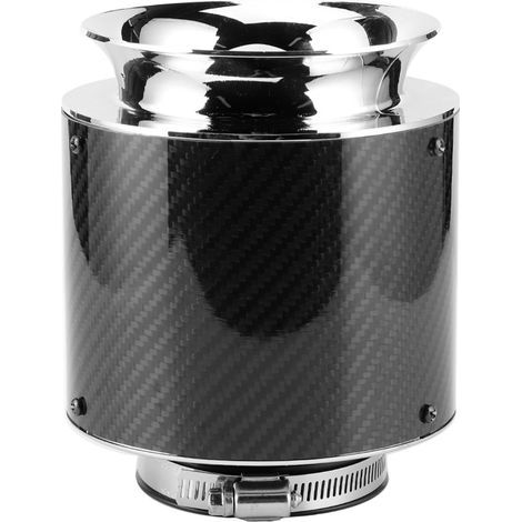 Filtre à air froid fermé, double filtre à air en maille d'acier inoxydable Grande zone de filtrage pour la plupart des voitures(Moyen). (1/5)