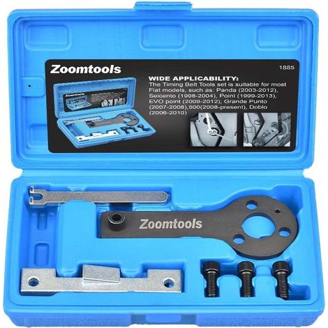 Kit di attrezzi per il bloccaggio della fasatura del motore compatibile con Fiat 500/Punto Evo/Panda/motore 1.1 1.2 1.4 litri 8V (1/5)