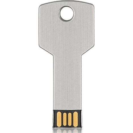 32 GB großer, hochkapazitiver USB-Stick aus Metall in Schlüsselform (1/5)