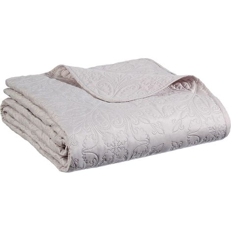 Dessus de lit 240x260 + 2 taies Arabesque lin
