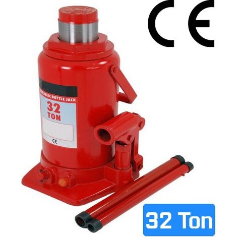 Gato de botella 32 toneladas (32000 Kg) hidraulico para vehiculos pesados