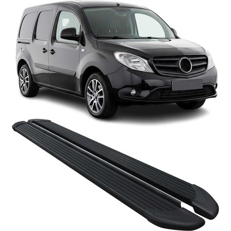 Marchepieds Latéraux pour Mercedes Citan 2012 à 2021, Marchepied latéral de Voiture en Aluminium, 2 Pcs, Noir (1/5)
