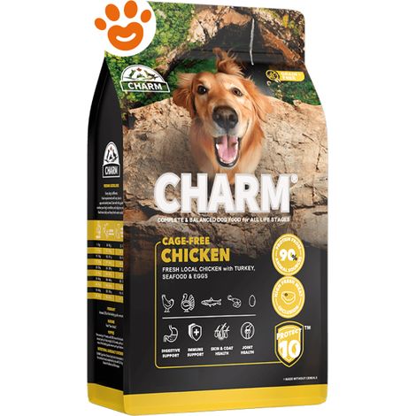 Charm Dog Cage Free Chicken - Pollo Allevato a Terra - Sacco 10 Kg -