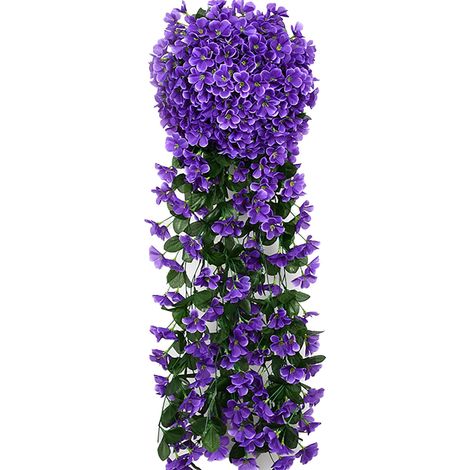 Fleurs Artificielles - Pour Extérieur - Tiges en Soie avec Feuillage Naturel - Décoration de Jardin, Balcon, Terrasse ou Intérieur - 1 Pièce (1/4)