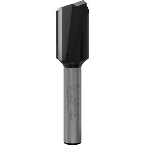 Bosch Trimmer PRO Router Straight Bit Two Flutes Shank 1/4 2608628413