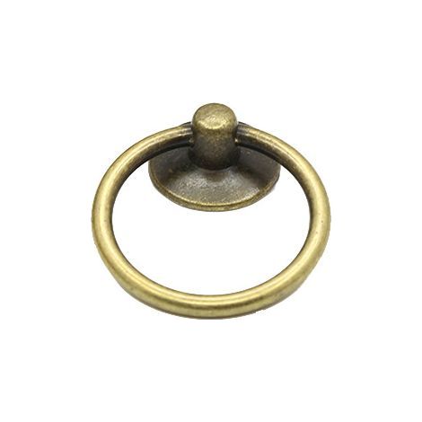 AIDUCHO Set mit 12 runden Schubladen- oder Schrankgriffen – Vintage-Stil – Einloch – Bronzegrün (1/5)