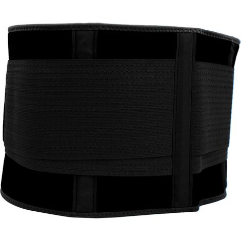 Ceinture Lombaire Ajustable en Maille Respirante pour Fitness et Sport - Noir Taille S
