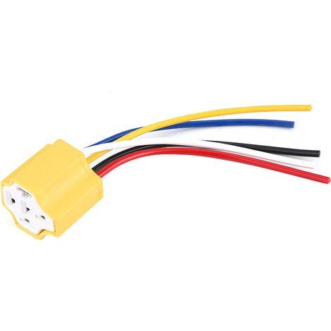 Support de relais en céramique 5 broches 30-100 A pour faisceau de câblage automobile (1/5)