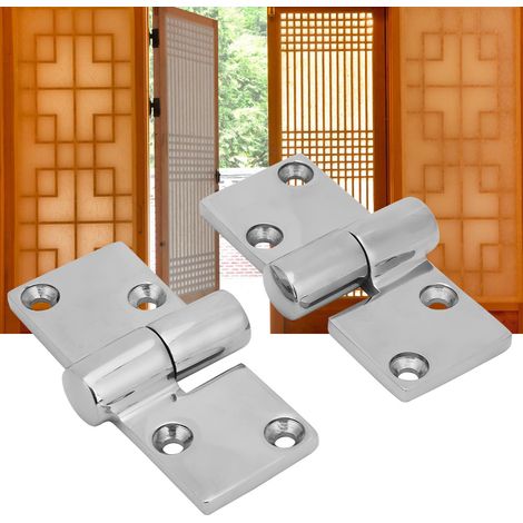 2 charnières démontables gauche et droite en acier inoxydable, accessoires de pont de bateau, 90 x 38 mm (1/5)