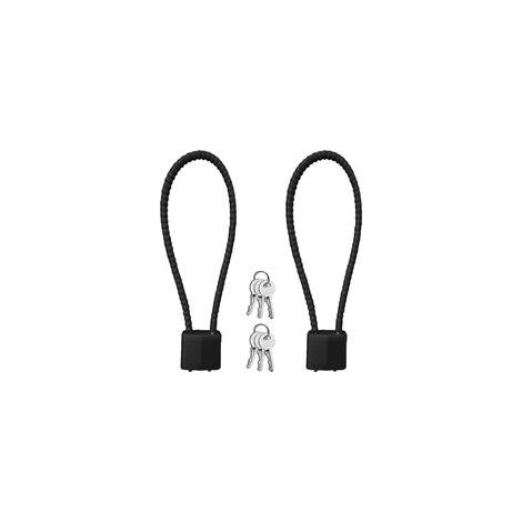 Lot de 2 cadenas à câble avec clé, cadenas robuste avec longue anse et 6 clés, plus grand espace de fermeture, pour valise, portail, vélo, garage, salle de sport, casier