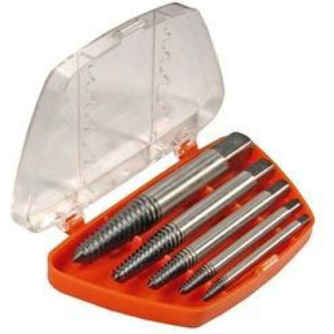 Extracteur De Vis - Chrome Molybdène - Diamètre 3,8 À 10,6 Mm - Pour Vis Et Boulons Endommagés - Lot De 5