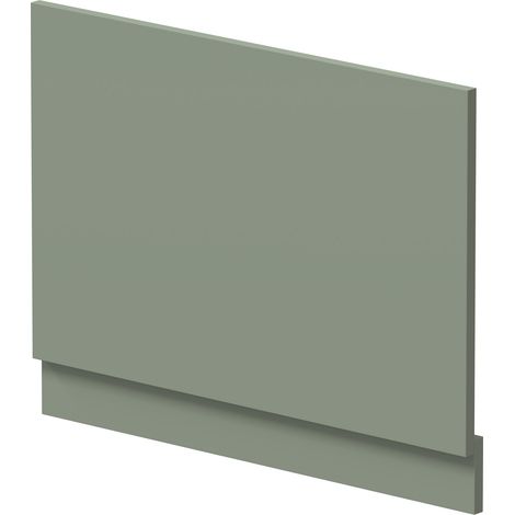 Hudson Reed MFC Straight Bath End Panel and Plinth 560mm H x 750mm W - Fern Green (1/2)