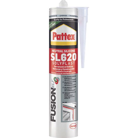 Sigillante siliconico Pattex sl620 cartuccia silicone neutro alluminio per edilizia e serraMENTI 300 ML (1/5)