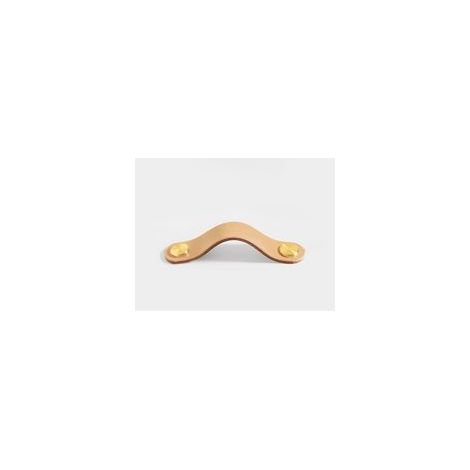 4pcs Poignée Meuble Cuir, Bouton Porte Placard Poignee Cuir Bouton de Tiroir, Poignee de Meuble Vintage pour Armoires, Commode, Cuisine, Salle de Bain (Beige, 128mm)