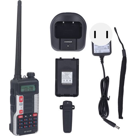 Radio bidirectionnelle UV 8W 136-174MHz 400-520MHz longue portée, rechargeable USB sans fil, prise US 100-240V (1/5)