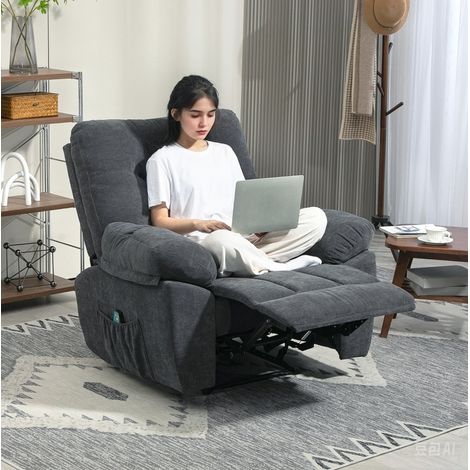 Massagesessel mit Liegefunktion, 8 Vibrationspunkte, OKMYHOME (1/3)