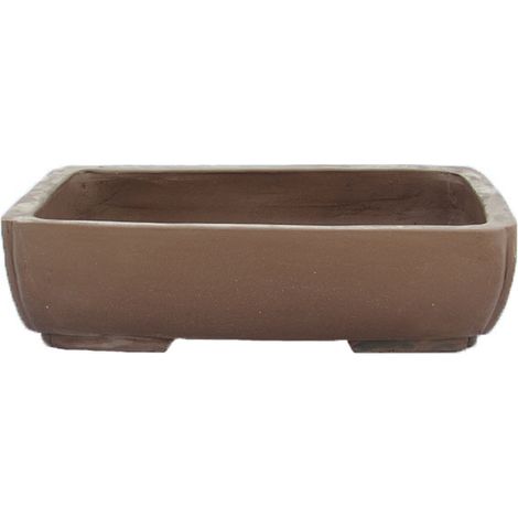 Vaso per bonsai rettangolare in gres 37,5x26x9 cm - GL8a