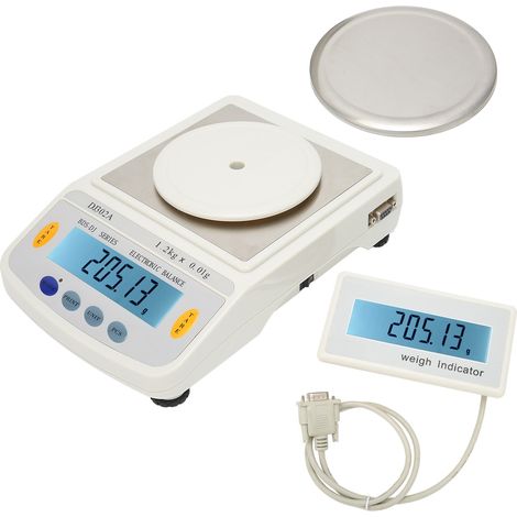 Elektronische Laborwaage mit digitaler Anzeige, hohe Genauigkeit, Wechselstrom 100V-240V, BDSDJA (1,2 kg/0,01 g, EU-Stecker) (1/5)