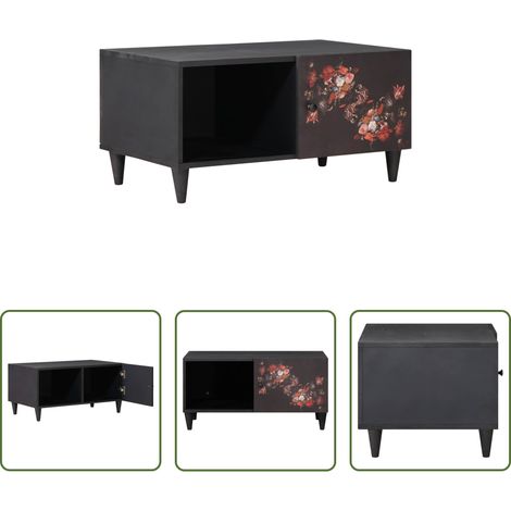 Wohnzimmer - Couchtisch Mehrfarbig 80 x 50 x 40 cm Massivholz Mango (1/5)
