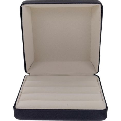 Mini boîte à bijoux de voyage, organisateur de bagues, boîte à boucles d'oreilles de voyage, petite boîte de rangement pour bagues, étui à bagues-12X12CM-Blue