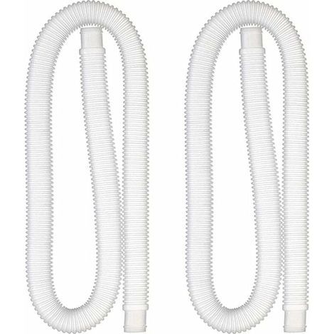 Swimming Pool Hose, Replacement Swimming Pool Hose, 1.25-inch Diameter Swimming Pool Hose Replacement Hose Compatible with INTEX Pump (2 pcs) (1/5)