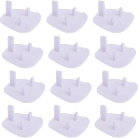 12 pièces Cache-prises Sécurité Enfant Bébé Protection Prise Triple (1/4)