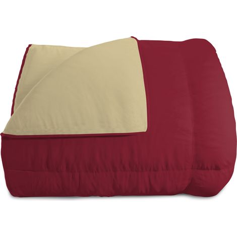 Trapunta Invernale Matrimoniale Doubleface 300gr Bordeaux/Panna (1/4)