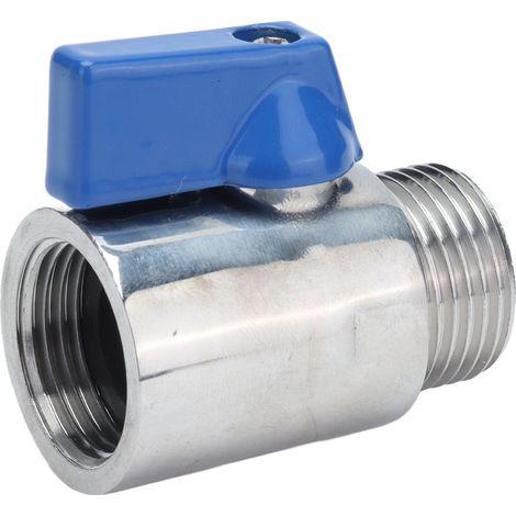 Robinet à bille miniature 304 BSP 5/8" PN63, raccord femelle-mâle pour brassage maison et système de distribution de bière (1/5)