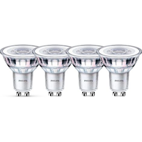 Ampoules LED pour Spot, Culot GU10, Pack de 4, Verre Mat