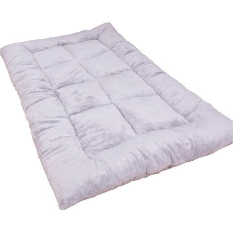 Grand tapis de couchage pour chien ou chat - Peut être utilisé des deux côtés - Gris - Taille XXL : 120 x 60 cm (1/4)