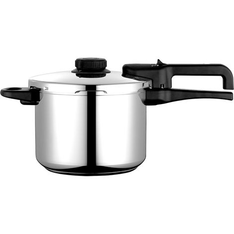 FAGOR DUAL Xpress 6 Olla a Presión 6 Litros, Inducción, Express Super Rápida, Acero Inoxidable 18/10, Todas Cocinas  Plata (1/5)